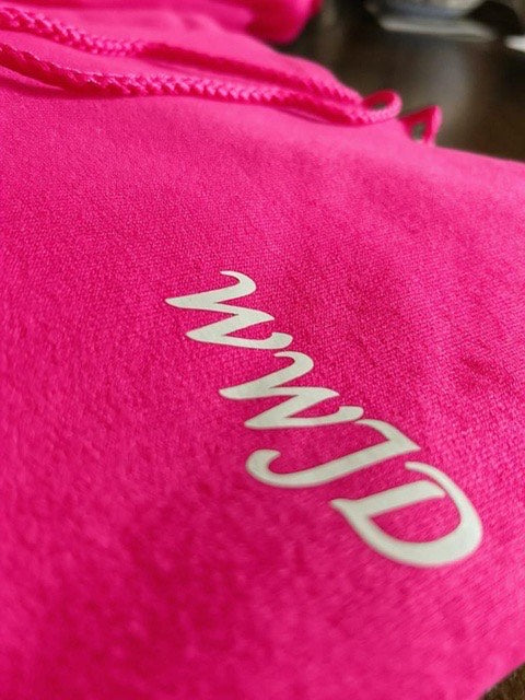 Pink WWJD Hoodie - Romans 8:18